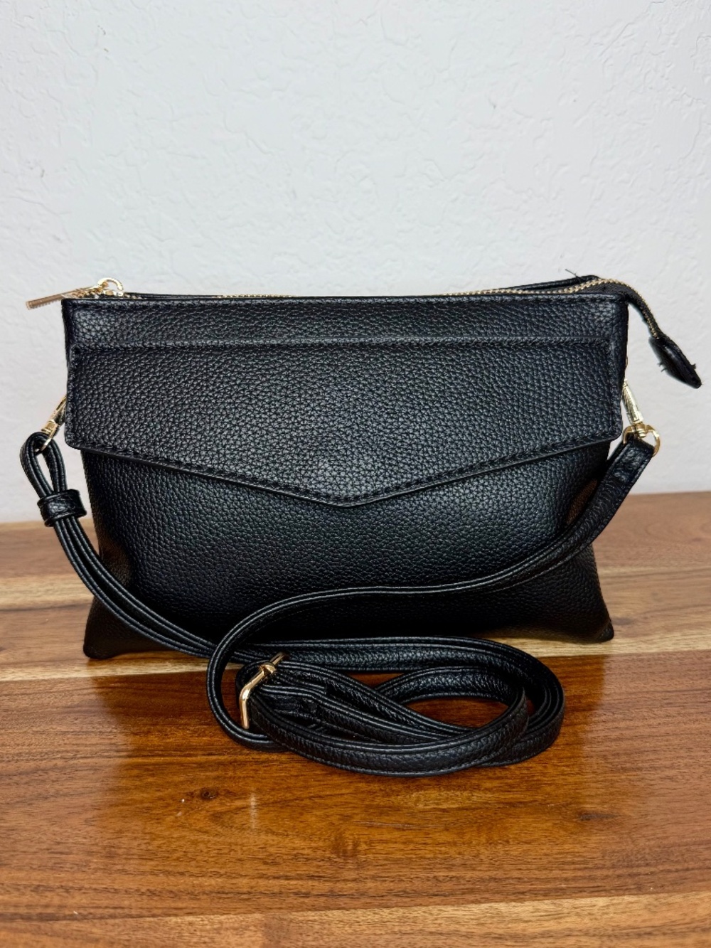 Isabelle Soft Vegan Leather Crossbody Bag/ Clutch